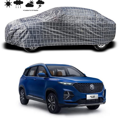 ANTHUB Car Cover For MG Hector (Without Mirror Pockets)(Black)