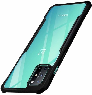 Meephone Back Cover for OnePlus 8T(Black, Transparent, Grip Case, Pack of: 1)