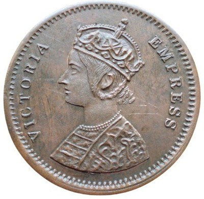 COINS WORLD UK ONE ANNA VICTORIA EMPRESS RARE 100 GRAM COPPER BIG COIN Medieval Coin Collection(1 Coins)