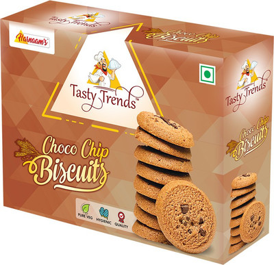 tasty trends Choco-Chip Biscuits (Pack of 2) Cookies Biscuit(2 x 200 g)
