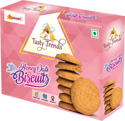 tasty trends Honey Oats Biscuits 200 Gms (Pack Of 2) Cookies Biscuit(2 x 200 g)