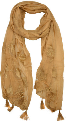 WHITEHEAVEN Chiffon Embroidered Women Dupatta