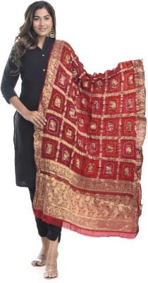 Apratim Silk Blend Solid Women Dupatta