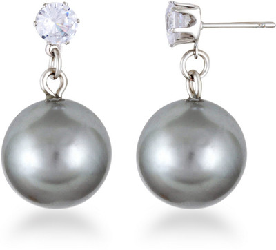 Divastri Fancy wear Black Drop Earring for Women and Girls ( Pack of 1 pair Earring) Alloy Drops & Danglers
