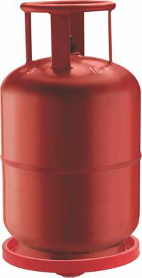 NSXEEN LPG Gas Cylinder Stand Trolley with Wheels Heavy Duty ABS Plastic Material | Water Bottle-Flower Pot -Gas Trolley Stand for Home/Hotel/Cafe | Size-31x31x5 cm| Color-Rad | Pack of 1 | Gas Cylinder Trolley