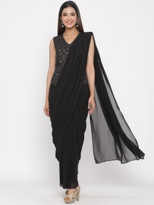 Juniper Flared/A-line Gown(Black)