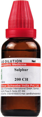 ADEL SULPHUR 200CH PACK OF 3 [10MLX3] 200 CH Liquid(3 x 3.33)