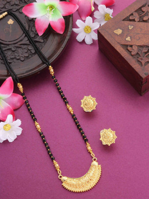 SOLIBELLE Alloy Gold-plated Multicolor Jewellery Set(Pack of 2)