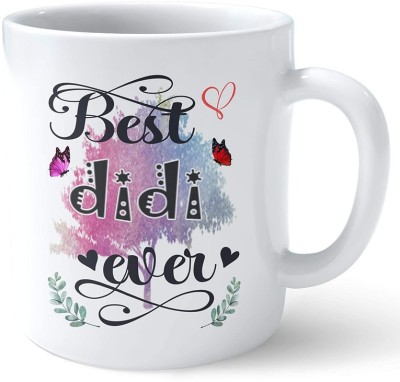 P89M Best didi Ever Printed Gift for Sister/didi Perfect Gifts for Rakhi/Gift for Big Sisters/Sister Birthday Gift Coffee Tea by Ashani Creation Ceramic Coffee Mug(350 ml)