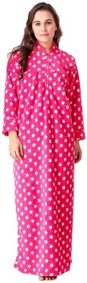 Shri Hub Women Nighty(Pink)