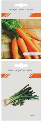 VibeX 2-Varieties-Carrot, Leek Seed(70 per packet)