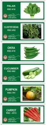 CYBEXIS 6-Varieties-F1 Hybrid Vegetable Seeds Combo Seed(10 g)
