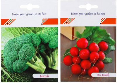 CYBEXIS 2-Varieties-Broccoli, Red Raddish Seed(10 g)
