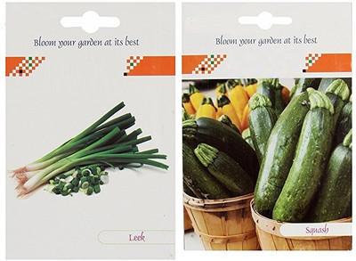 VibeX 2-Varieties-Leek, Squash Seed(70 per packet)