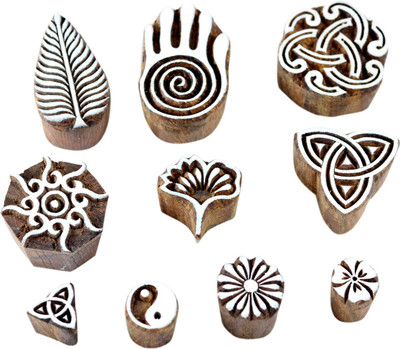 Hashcart HC-BOOTI-SET-1025(10) Printing Blocks(Pack of 10)