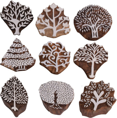 Hashcart IK-BOOTI-SET-1093(9) Printing Blocks(Pack of 9)