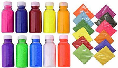 Paaroots Pack of 20 Rangoli Powder(Multicolor)