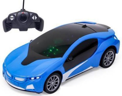 kdsn Wireless Remote Control High Speed 3D Famous Car with Light | Remote Control car for Boys(Blue, Black)