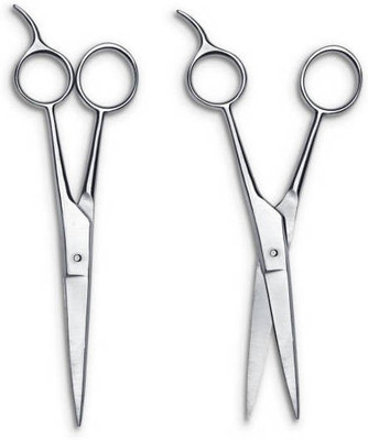 cge 1 pic Professional Stainless Steel Barber Hair Cutting Regular Scissors Shears Hairdressing Scissors Professional Tool Scissors(Set of 1, Silver)