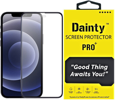 Dainty Edge To Edge Tempered Glass for Apple iphone 12 Pro Max(Pack of 1)