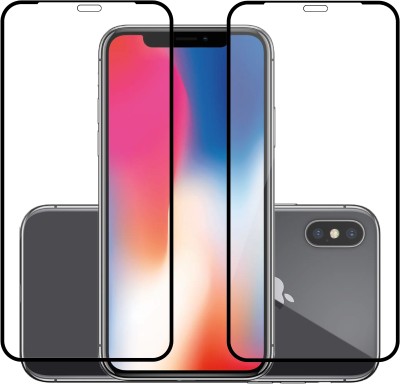 MobileBukket Edge To Edge Tempered Glass for Apple iPhone X(Pack of 2)