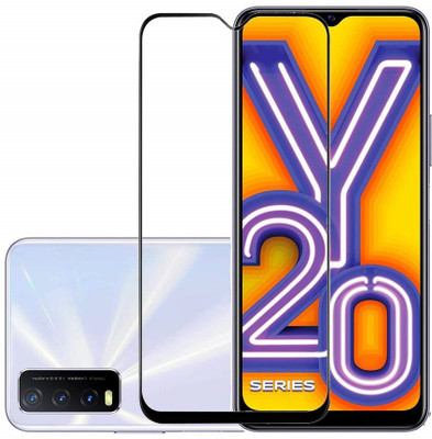 AKSHUD Edge To Edge Tempered Glass for Vivo Y20(Pack of 1)