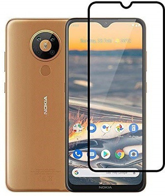 BRENZZ Edge To Edge Tempered Glass for Nokia 5.3(Pack of 1)