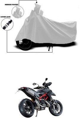 Coverit Two Wheeler Cover for Ducati(Hyperstrada, Silver)