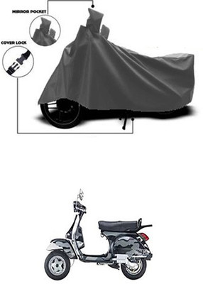 Coverit Two Wheeler Cover for LML(Star Euro, Grey)