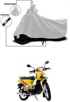 Coverit Two Wheeler Cover for Kinetic(Silver)