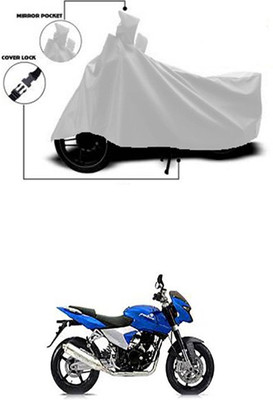Coverit Two Wheeler Cover for Bajaj(Pulsar 200 NS DTS-i, Silver)