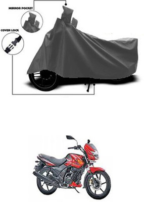 Coverit Two Wheeler Cover for TVS(Flame DS 125, Grey)