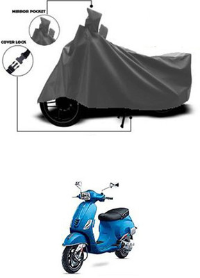 Billseye Two Wheeler Cover for Universal For Bike(Vespa SXL, Grey)