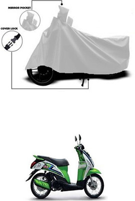 Coverit Two Wheeler Cover for Suzuki(Let's, Silver)