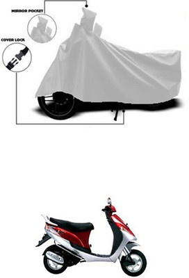 Coverit Two Wheeler Cover for Kinetic(Silver)