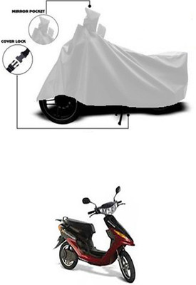 Coverit Two Wheeler Cover for Indus(Yo Electron, Silver)