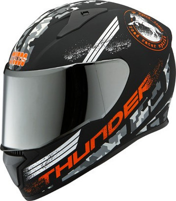 studds helmet thunder d5 with mirror visor