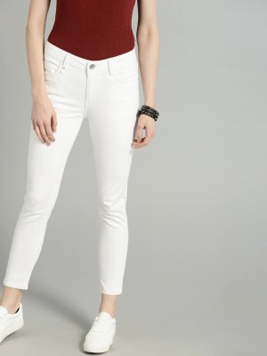 German Club Skinny Women White Jeans