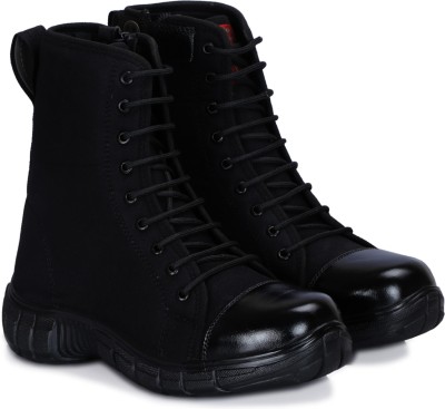 ICEBULL LEATHER Boots For Men(Black , 10)