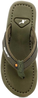 Sparx Men Flip Flops(Olive, Olive , 10)