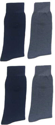 RUAAVI Men Mid-Calf/Crew(Pack of 4)