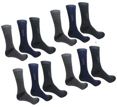 RUAAVI Men Mid-Calf/Crew(Pack of 12)
