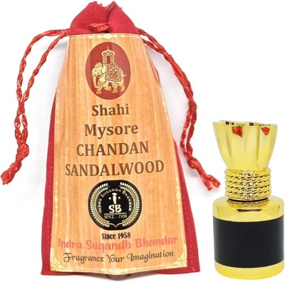 INDRA SUGANDH BHANDAR Shahi Chandan Real Mysore Sandalwood Long Lasting Fragrance Herbal Attar(Sandalwood)