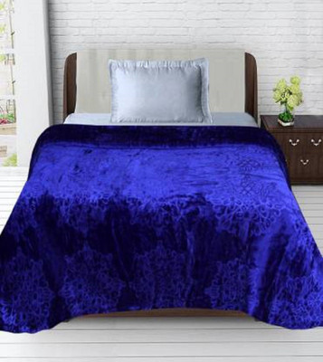AUBORON Damask Double Quilt for  Heavy Winter(Woollen Blend, Blue)