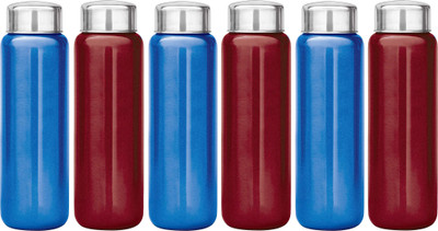 KUBER INDUSTRIES 1000 ml Steel Bottle(Pack of 6, Multicolor)