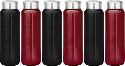 KUBER INDUSTRIES 1000 ml Steel Bottle(Pack of 6, Multicolor)