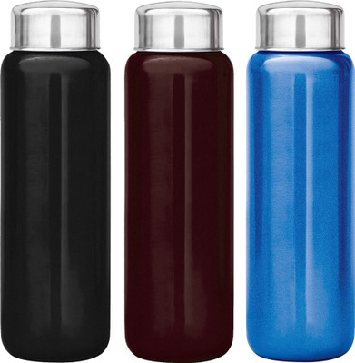 KUBER INDUSTRIES 1000 ml Steel Bottle(Pack of 3, Multicolor)