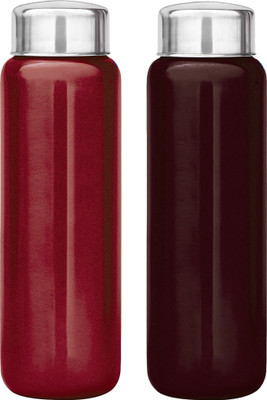 KUBER INDUSTRIES 1000 ml Steel Bottle(Pack of 2, Multicolor)