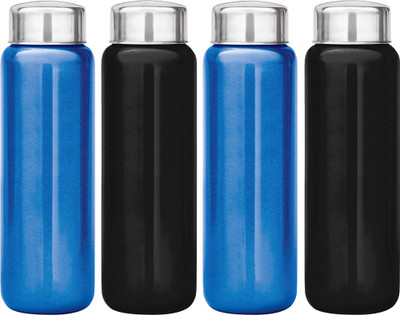 KUBER INDUSTRIES 1000 ml Steel Bottle(Pack of 4, Multicolor)