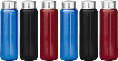 KUBER INDUSTRIES 1000 ml Steel Bottle(Pack of 6, Multicolor)